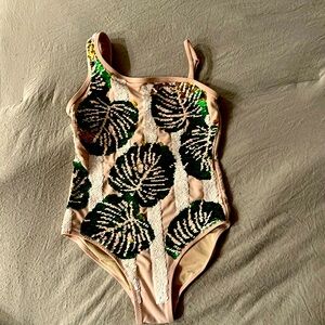 Shade Critters pink sequences bathing suit